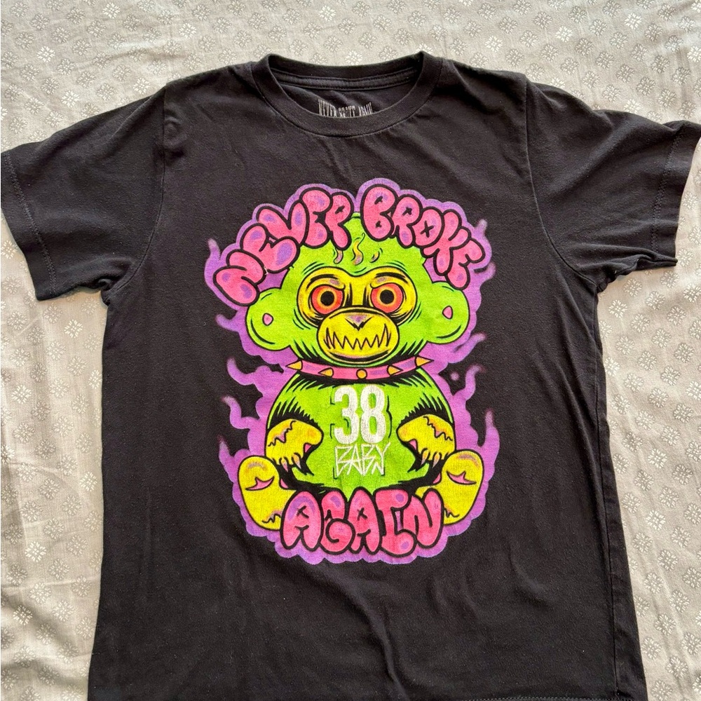 Kids Black Monster Graphic Tee